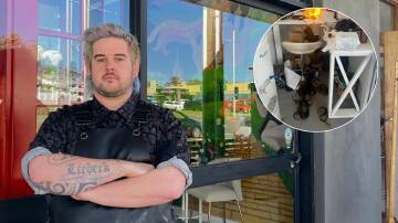 Andy Liebeck of Andy Pandy Hair Candy is warning businesses to upgrade their security after his salon was broken into over the weekend. Picture by Emily Walker/supplied