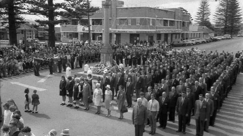 Take a look back in time:  The Hastings has a proud tradition of commemorating Anzac Day. Pictured here is the Port Macquarie parade in 1965.
