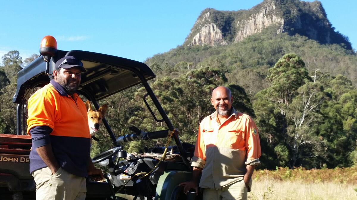 Past funding has supported projects that protect Aboriginal cultural heritage and grow healthy environments. Pictured are rangers Cyril Williams and Duane Williams