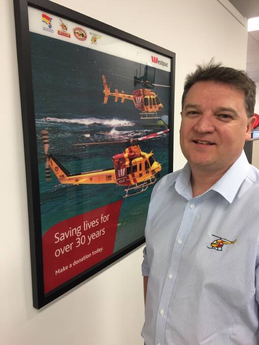 Community links: Richard McGovern is the new community liaison officer for the Westpac Rescue Helicopter Service on the Mid-North Coast.
