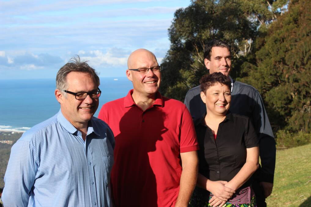 Country Labor: Peter Alley, Mark Hughes, Karen Wiles and Andrew Blundell.