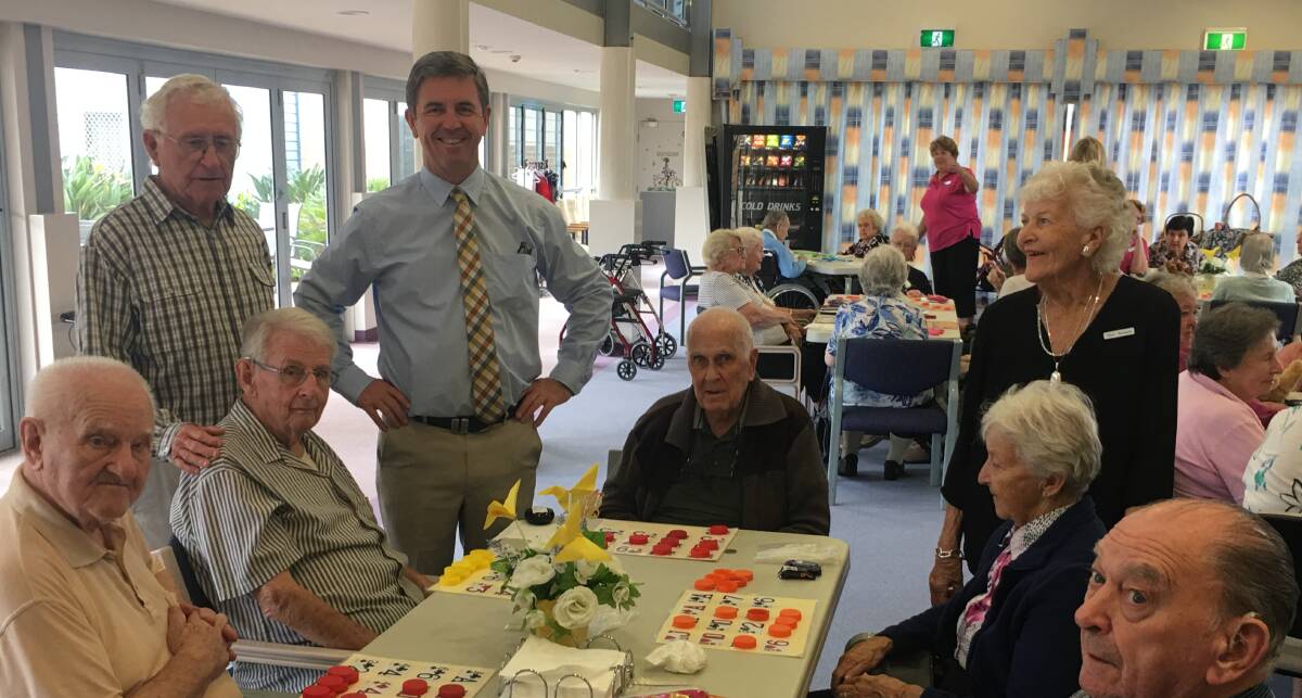 HELPING OLDER AUSTRALIANS STAY INDEPENDENT: Assistant Health Minister Dr David Gillespie MP visiting GLAICA House in Tuncurry earlier this week. 