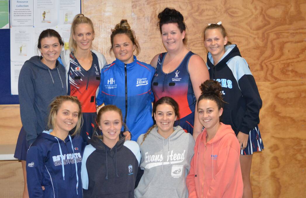 Division 1 winners: Kate Bell, Rochelle Foran, Teleah June, Chloe Kirkman, Monique Copelin; front row: Maddi Ross, Gabby McInherny, Holly Lewis and Anna Lewis.