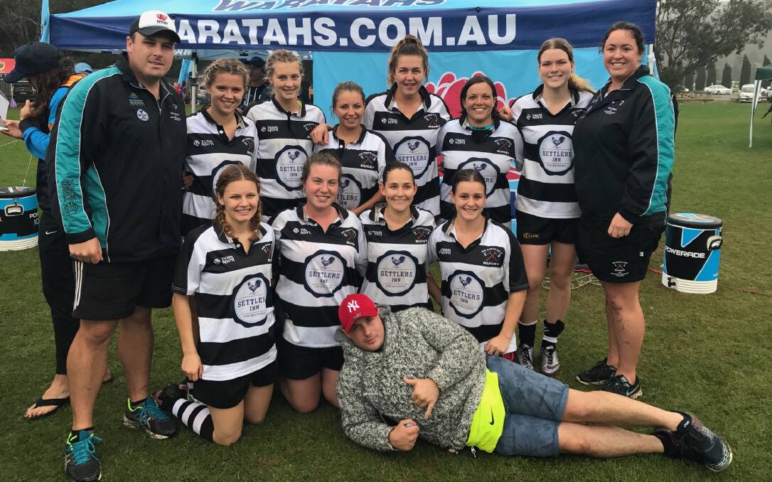 Podium finish: Mid North Coast Tomahawks, coached by Wauchope's Paddy Bowen, finished third at the State 7s Championships in Narrabeen. Photo: Supplied