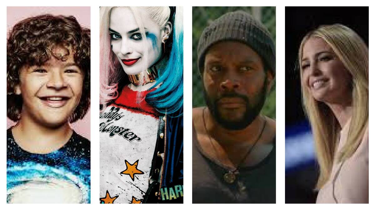 Movers on the names stakes - Dustin, Harley, Tyreese and Ivanka.