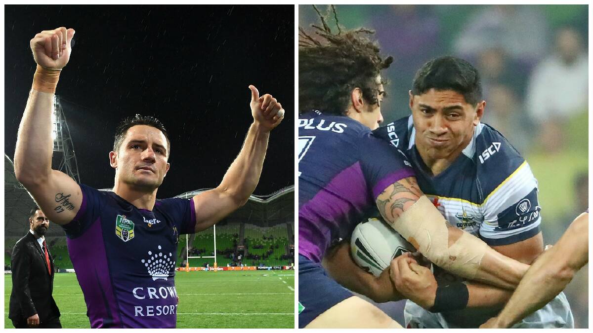 DRAW: Cooper Cronk and Jason Taumalolo share the top honour. 