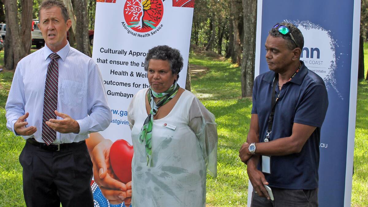 The Member for Cowper, Luke Hartsuyker with directors of Werin Aboriginal Medical Service in Port Macquarie and Galambila Aboriginal Health Service in Coffs Harbour.
