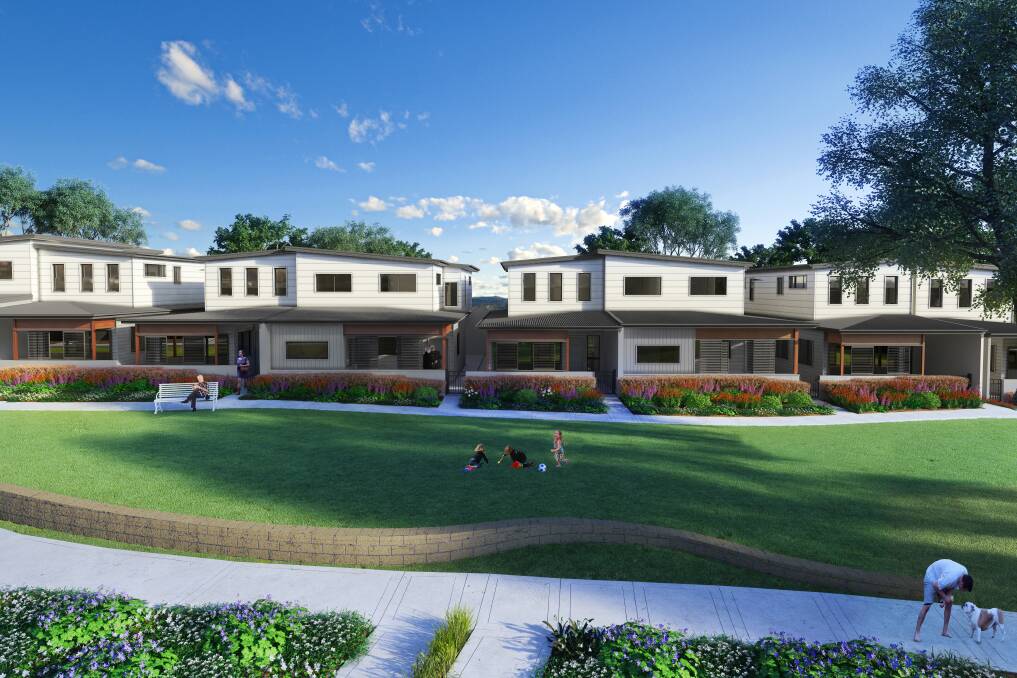 All about lifestyle: The townhouses will have views of parkland and gardens. 