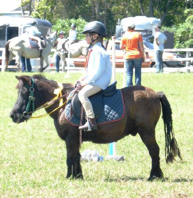 All rounder: Abby Ostler on Wombat had some great results at the gymkhana.