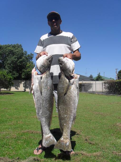Allan Kilpatrick with some of his 14-fish haul.