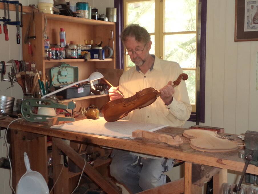 Diligent: Graham Caldersmith has been awarded a Medal of the Order of Australia in the Australia Day honours list for service to musical instrument making.