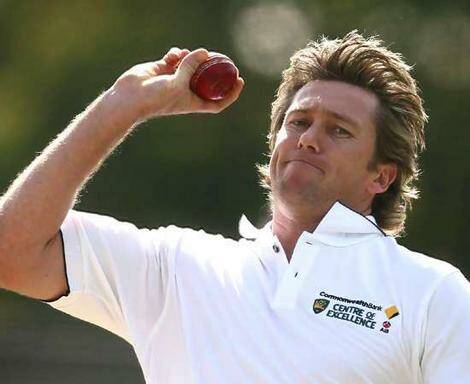 Legend's support: Glenn McGrath encourages cricket clubs to apply for the CommBank scholarship