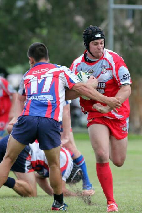 Walk over: Dragons second-rower Shaun Bannerman had a strong game against the Hurricanes.