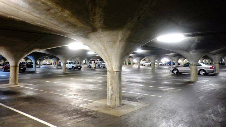 The Melbourne University underground car park will be the setting for Myer's winter launch on Thursday. Photo: Luis Ascui