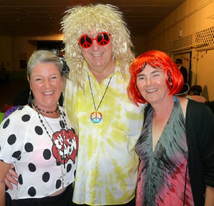 Groovy baby: MNCLHD Governing Board member and Wauchope Rotarian Neville Parsons with members of the MNCLHD major capital projects team, Jane Evans and Mary MacNamara.