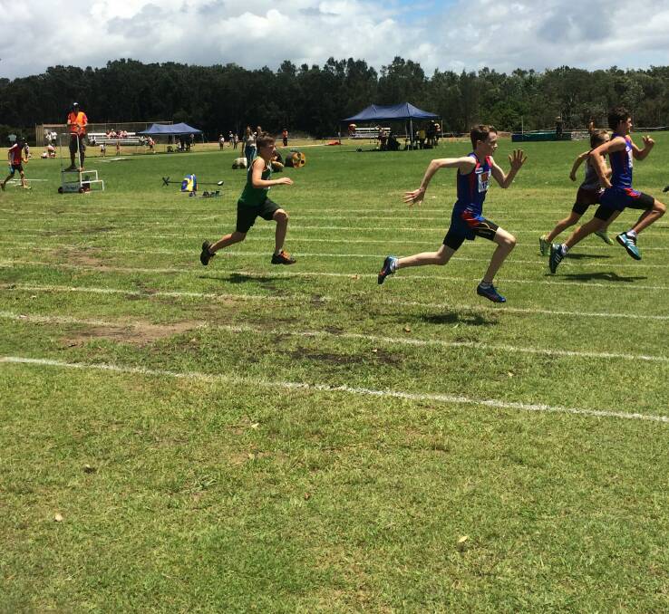 Selected: Wauchope's Nathen Graham and Matthew Burke competing in the 100m at Old Bar.