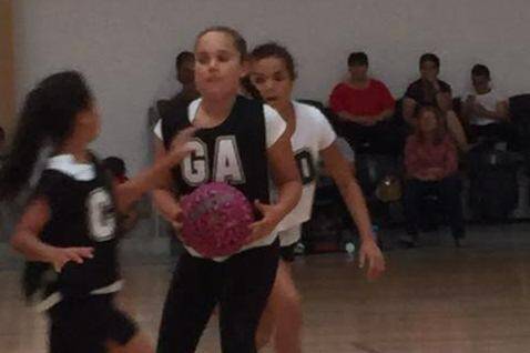 On the attack: Tahnee Holland (GA) impressed selectors for the U12 NSW Echidnas.