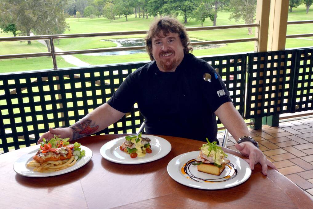 Fresh and vibrant: New Wauchope Country Club head chef Michael Schubert. Pic:?PETER?GLEESON