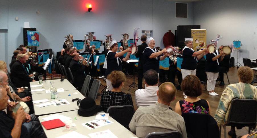 Big crowd: Over 100 people packed the Wauchope RSL in April last year to enjoy a magnificent performance from the Brisbane Water Brass Band.