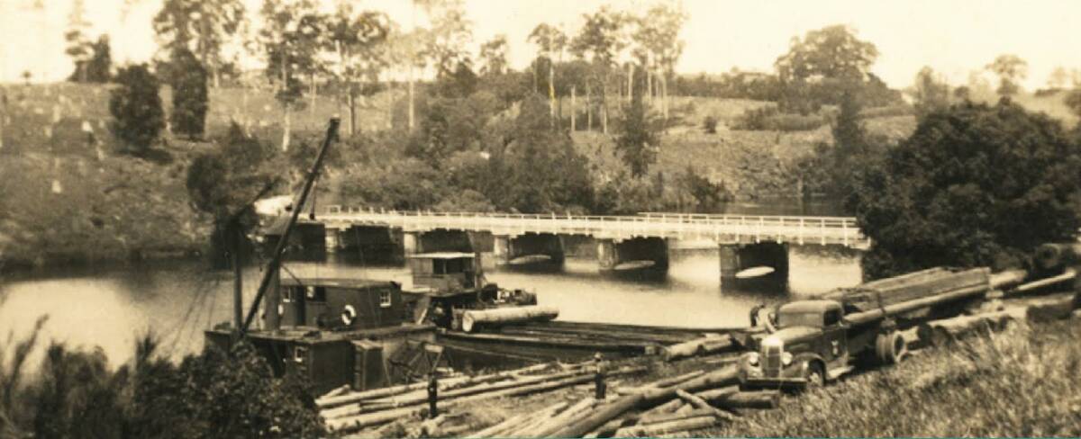 Flashback: Historical images of our local landmarks, like this one of Bain Bridge in Wauchope will be on display during the Heritage Festival.