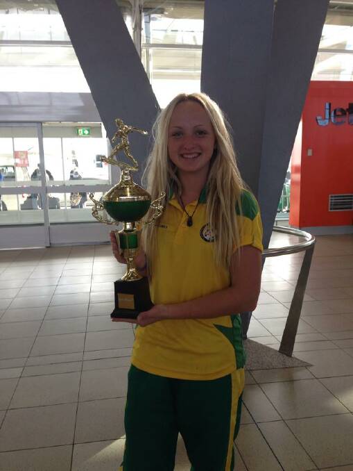 Winners: Georgia Williams has helped Australia to a Futsal victory over Brazil.
