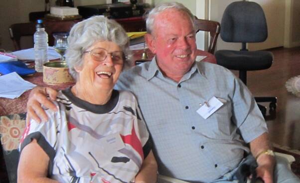 Good spirits: Joint patrons of Port Writers - Bessie Jennings and Laurie Barber at the group's recent inaugural meeting