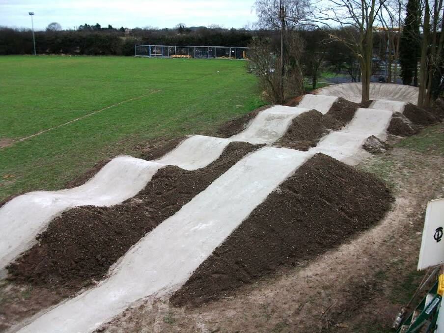 Great ideas: A picture of the proposed pump tracks that are part of the concept plan for the new Wauchope skate park.