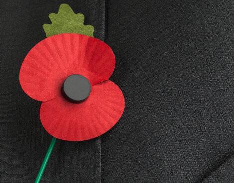 Simple: Making poppies for Anzac Day is as easy using crepe paper and pipe cleaners