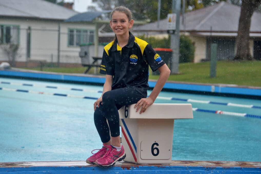 Rising star: Phoebe Bentley has been a sensation in the pool.