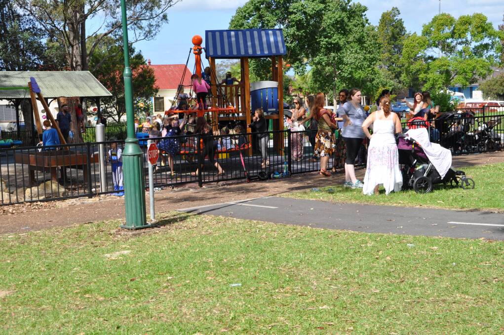 Good times: Wauchope Neighbourhood Centre's Family Fun Day in Bain Park on Wednesday.