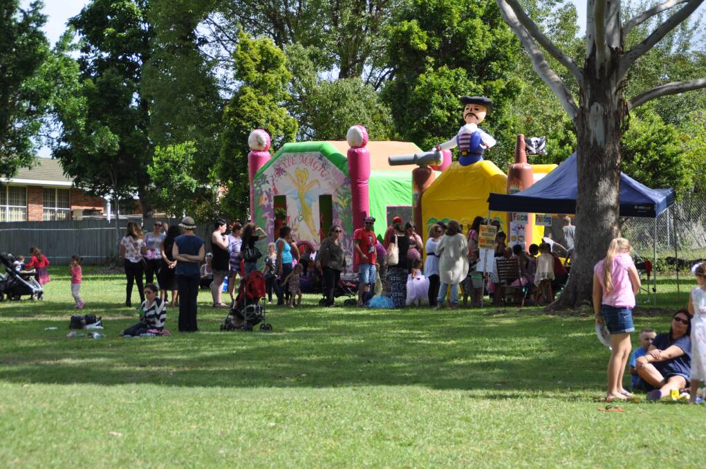 Big Castle: Wauchope Neighbourhood Centre's Family Fun Day in Bain Park on Wednesday.