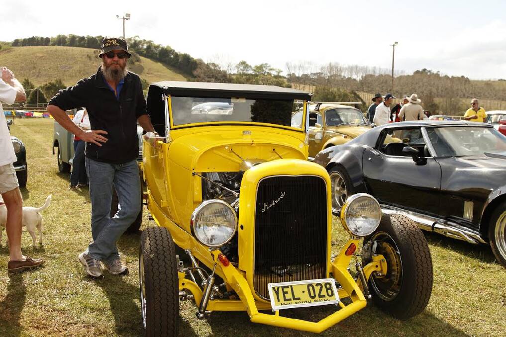 Beauty: ’Car Club Capers’ Award winning Paul James with his beautifully presented 28 Ford.