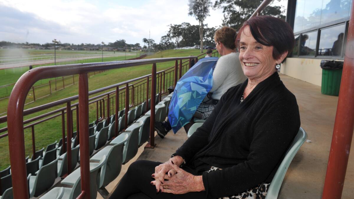 Good view: Julie Ninness from Helensburgh made sure she got a great seat for the main race.