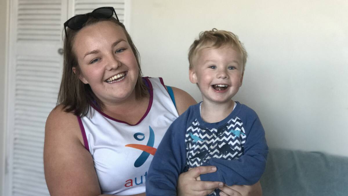 Not defining: Flynn is a loving, happy boy and mum, Brittany, says his autism diagnosis does not define him. Photo: Matt Attard 