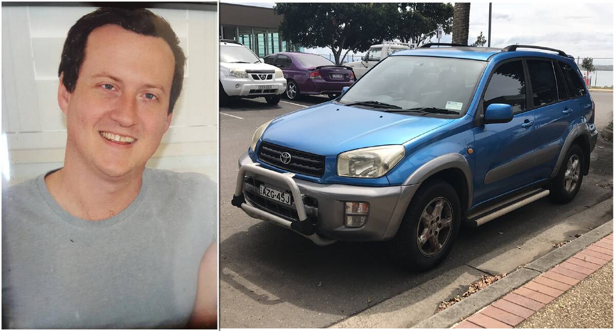Missing man Patrick Cowan of Port Macquarie and the vehicle he was last seen in. 