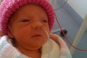 Olivia is charging ahead after premature birth