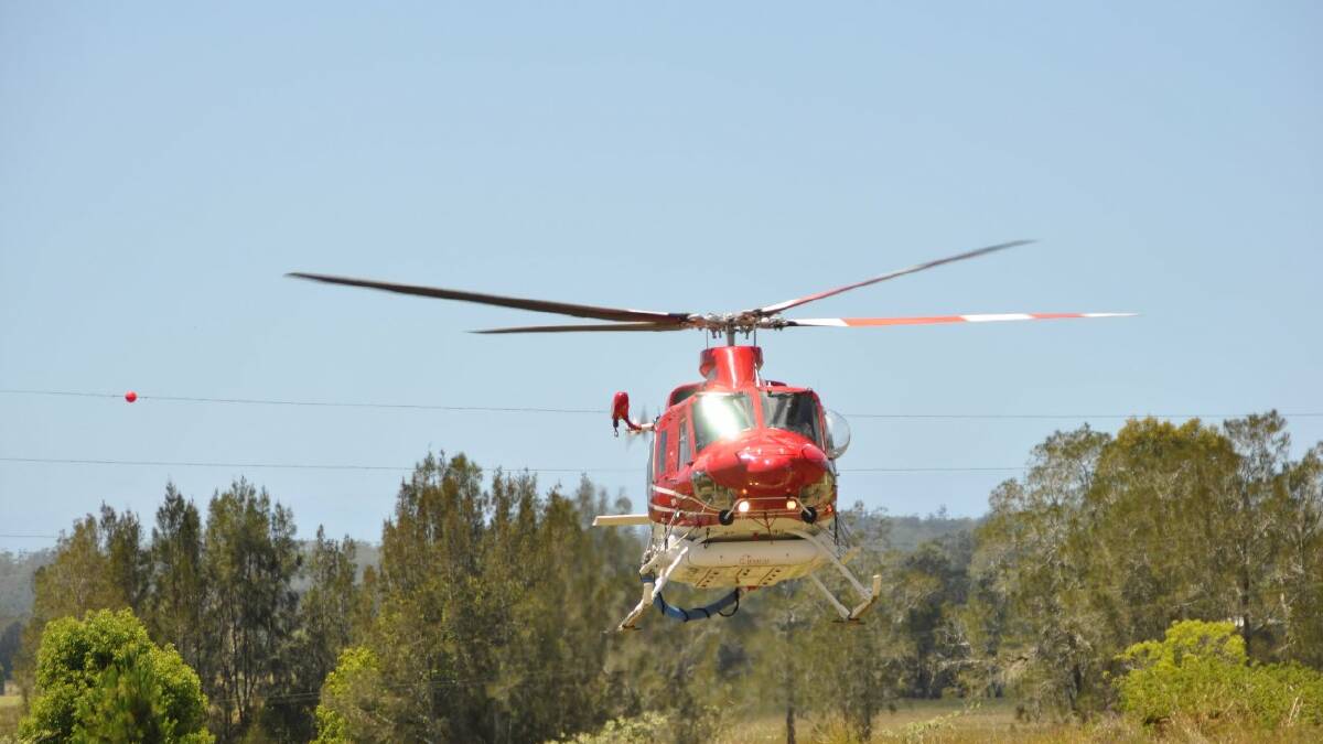 The Rural Fire Service and its agencies used Rollands Plains Sports Ground for refuelling purposes on Wednesday. Pics: Libby Stewart.