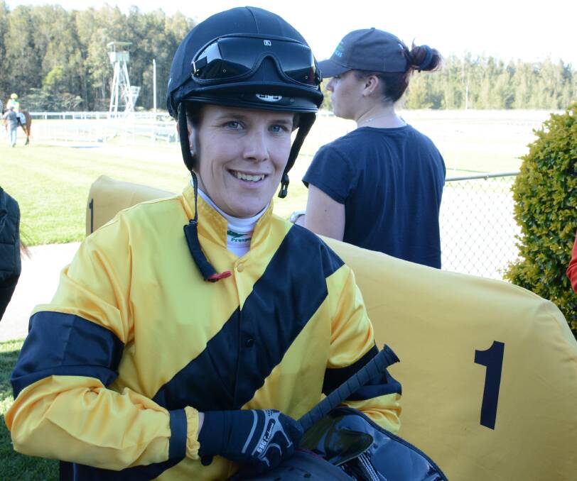 Top ride: Samantha Clenton steered Magnalane to win the Mid North Coast Country Championship qualifier raced at Taree on Sunday.