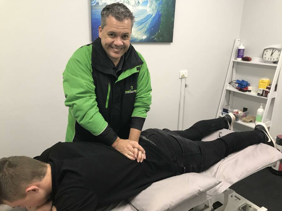 Genuine: Physiotherapist and exercise physiologist Dean Lawler is using his skills to help those in need.