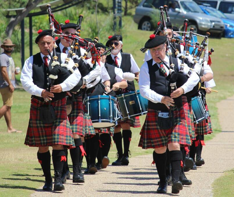 The pipes are calling: The Hastings District Highland Pipe Band will be performing on Port Macquarie Town Green on Sunday March 10 from 11.30am.
