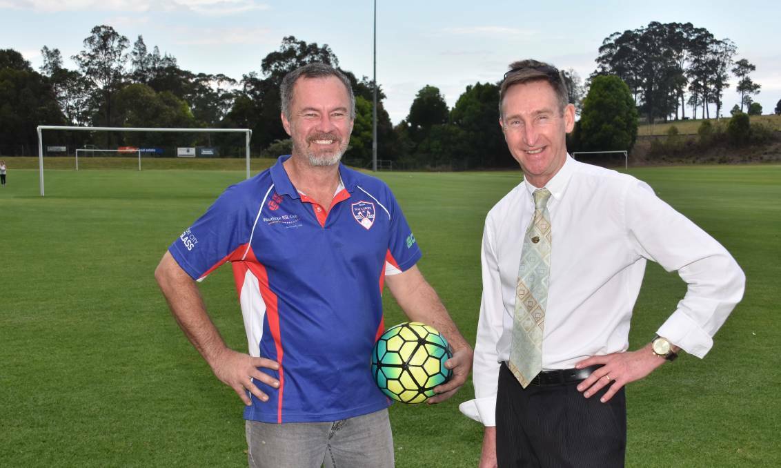 Confidence abounds Wauchope Soccer Club's first grade coach Terry Burn and club president Michael Clarke say a return to the Premier League has been a huge boost on and off the field.