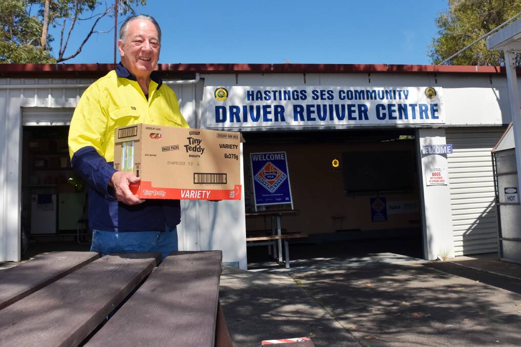 Come and help: Hastings SES Community Driver Reviver Centre's volunteer Robert Toms is gearing up for the September school holidays. Photo: Ivan Sajko