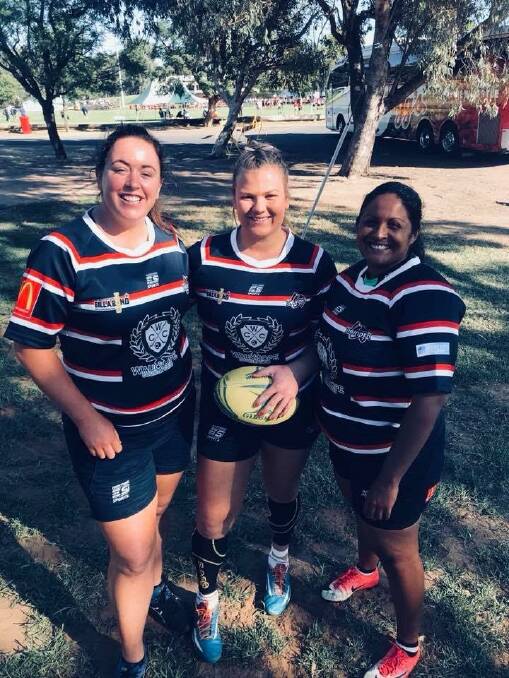 Naomi George, Ellie Johnston, and Felicity George, who play for Wauchope Thunder, played in the MNC 7s team for the Country Championships, held in Warren in late April.