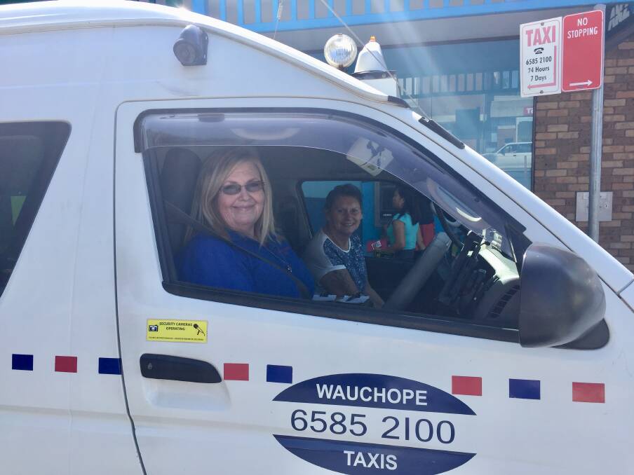 
Driver Anne, and Lyn Rea from Wauchope Taxis.