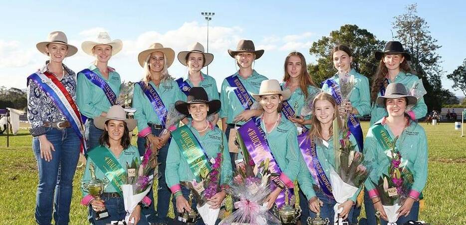 All the Wauchope Showgirl 2018 entrants. Photo: Melissa Lee.