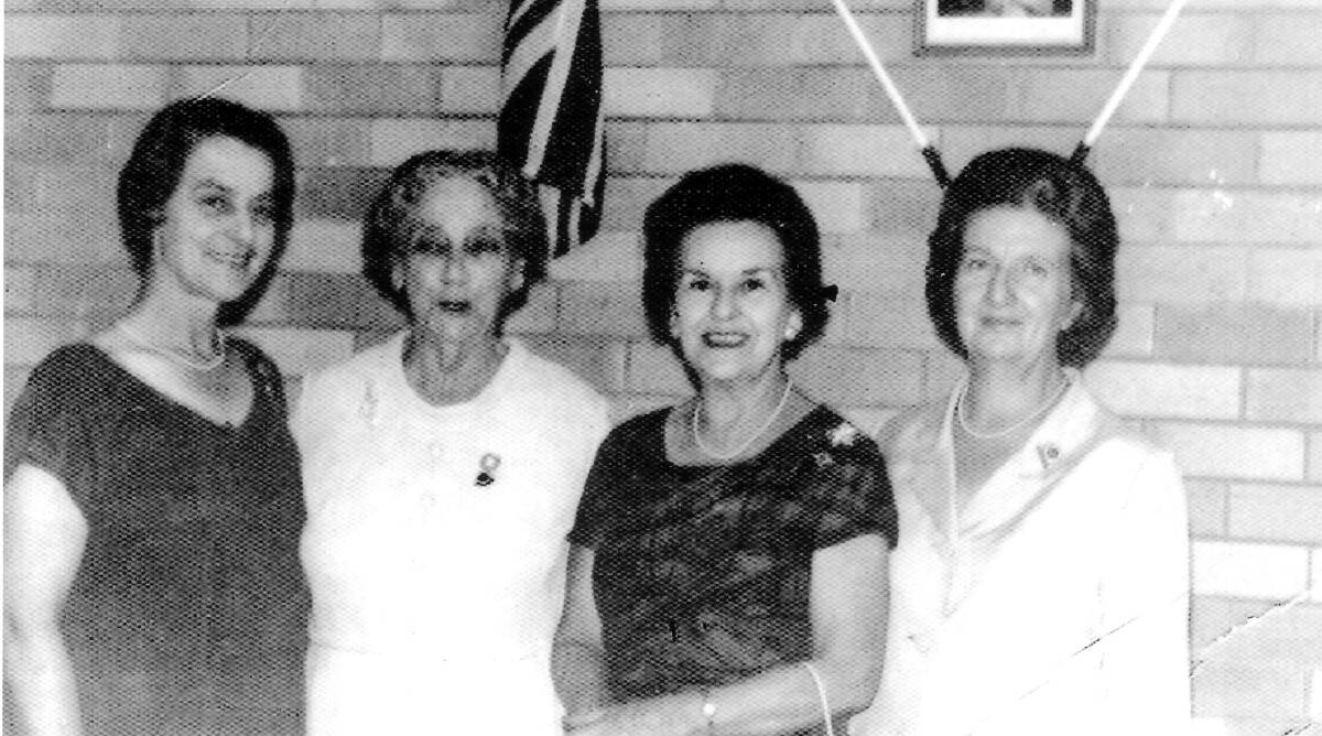 WAY BACK WHEN: Mrs Nixon, Mrs Benn, Mrs Johnson and Mrs Campbell in 1969 at the official opening of the CWA Hall.