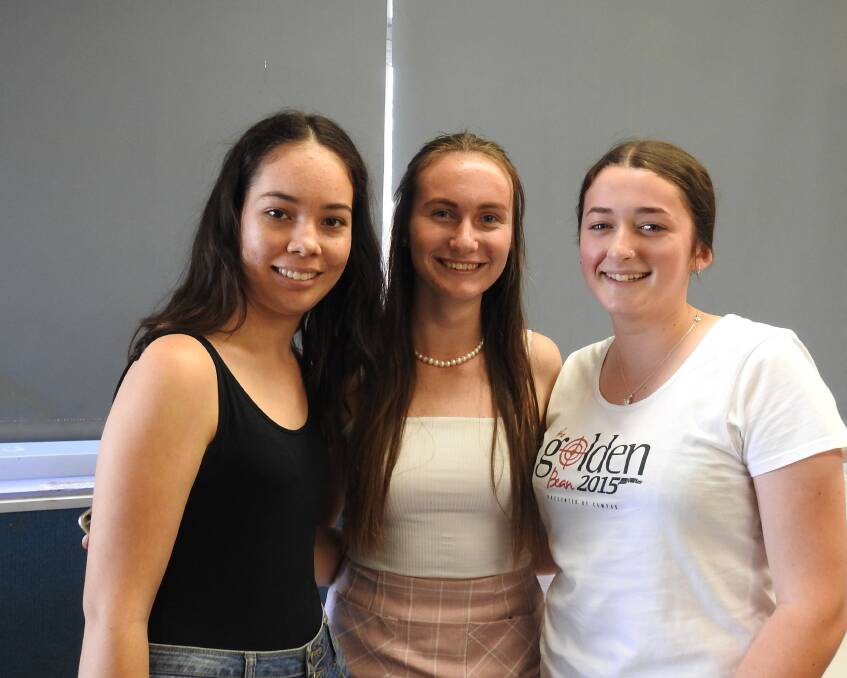 HEADING IN DIFFERENT DIRECTIONS: Lani Swinnerton, Shakira Porter and Grace McKenzie are looking forward to varied careers.