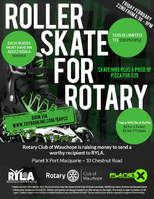 Roller skate for Rotary to help young future leaders