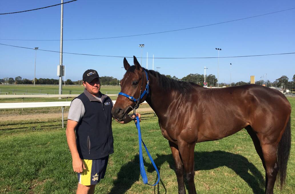 Wauchope trainer Colt Prosser with Prince Mayted.