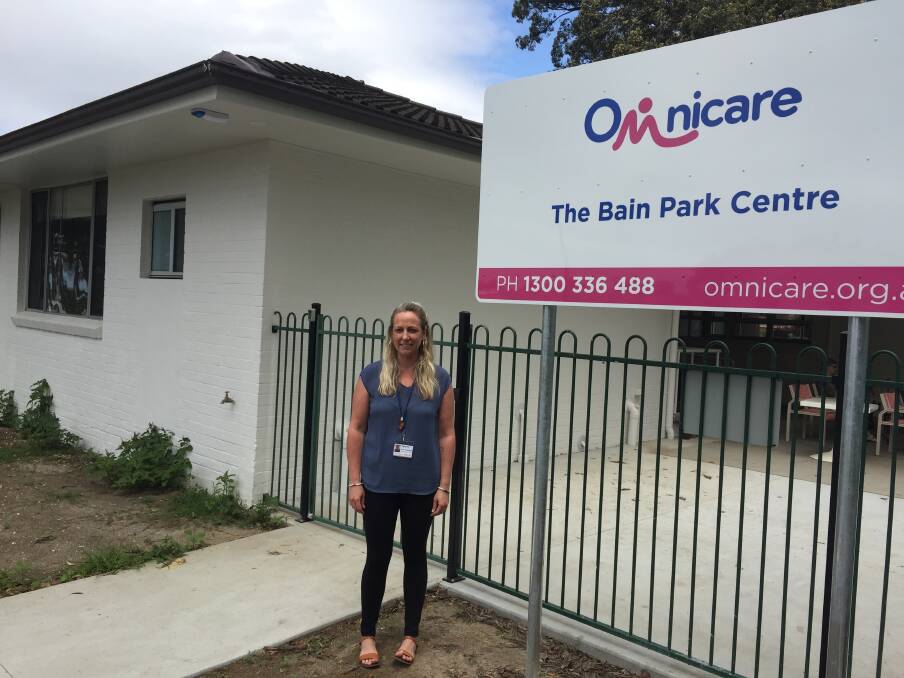 GREAT FACILITY: Day centre coordinator Sarah McGarrity outside the building in Bain Park.
